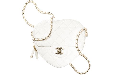 chanel ss22 heart bag|Chanel Heart Bag 22S White .